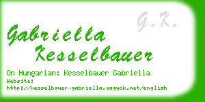 gabriella kesselbauer business card